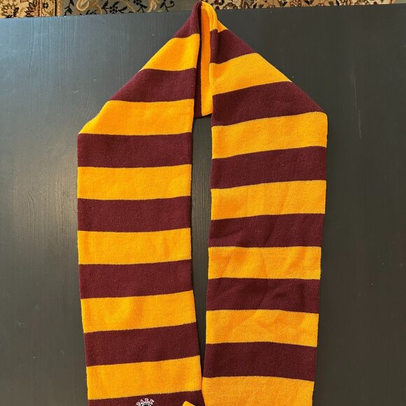 Park Pirates Maroon & Gold Striped Scarf and Gloves Set - Picture 2 of 3